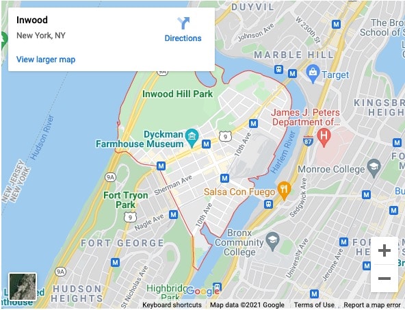 Service area map